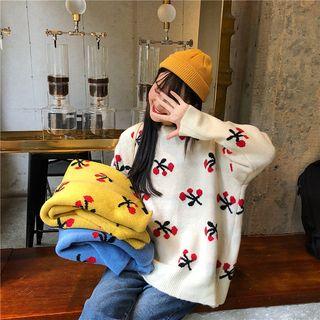 Cherry Chunky Knit Sweater