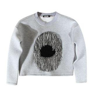 Fringed Cropped Pullover