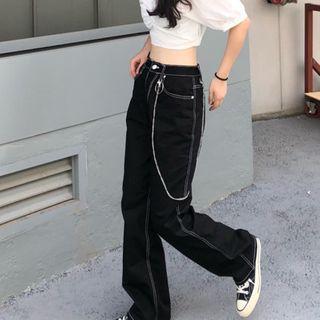 Chained Straight Leg Jeans