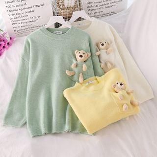 Bear Accent Loose-fit Sweater