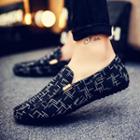 Canvas Patterned Loafers