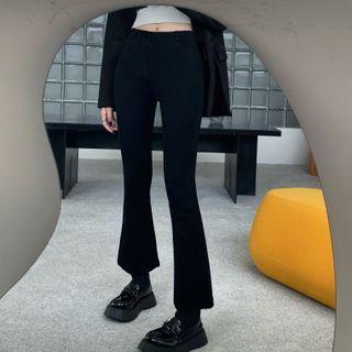 Cropped Bootcut Pants