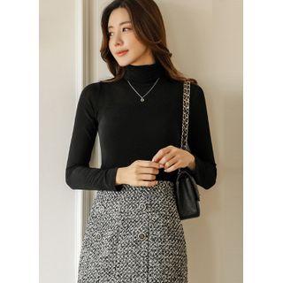Pastel Turtle-neck Basic Top