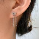Heart Fringe Sterling Silver Earring
