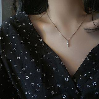 Cz Lightening Necklace Silver - One Size