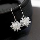 Snowflake Drop Earrings / Threader Earrings