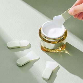 Set Of 4: Silicone Facial Mask Brush (various Designs) Set Of 4 - Green - One Size