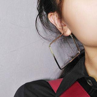 Wirework Heart Hoop Earring
