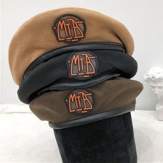 Lettering Applique Beret Hat
