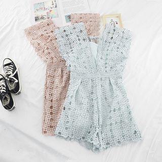 Lace Wide-leg Playsuit