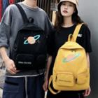 Planet Print Lightweight Backpack