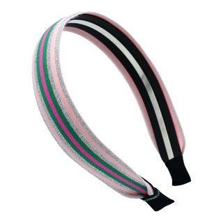 Glitter Rainbow-stripe Hair Band One Size