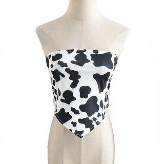 Cow Print Tube Top