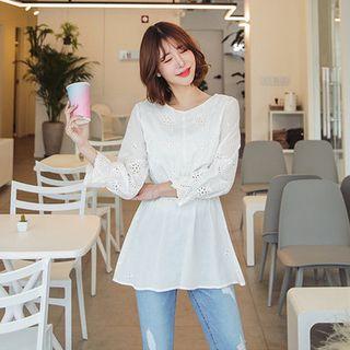 Eyelet-detailed Tunic