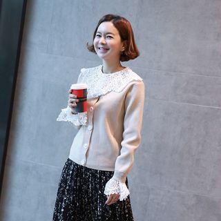 Lace-detail Cardigan