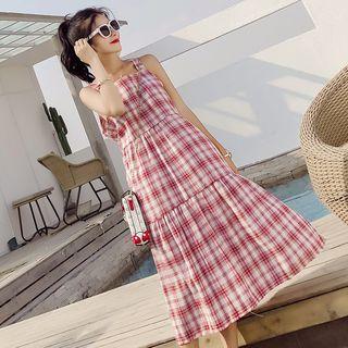 Plaid Midi Sundress
