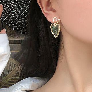 Acrylic Sequined Earring 1 Pair - As Shown In Figure - One Size