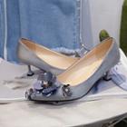 Embellished Floral Pumps