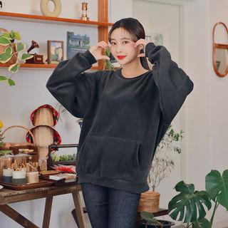 Kangaroo-pocket Fleece Sweatshirt