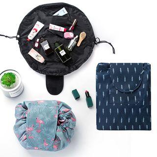 Printed Drawcord Makeup Bag