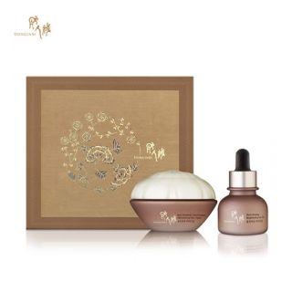 Donginbi - Cho Red Ginseng Eye Care Set : Concentrated Moisturizing Eye Cream 25ml + Brightening Eye Oil 20ml 2pcs