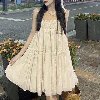 Spaghetti Strap Frill Trim Sleep Dress