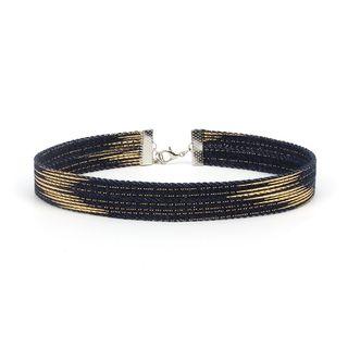 Boucle Denim Choker