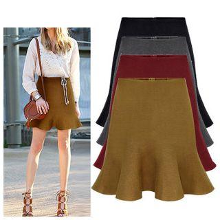 Ruffle Knit Skirt