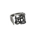 Irregular Sterling Silver Open Ring Silver - 13