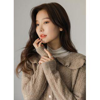Frilled Sailor-collar Cardigan