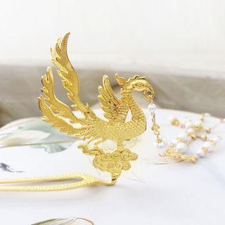 Phoenix Faux Pearl Alloy Hair Stick