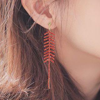 Rhinestone Firecracker Dangle Earring 1 Pair - S925 Silver - As Shown In Figure - One Size