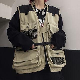Couple Matching Pocket Detail Vest