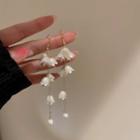 Flower Faux Pearl Dangle Earring 1 Pair - Hook Earring - Flower - White - One Size
