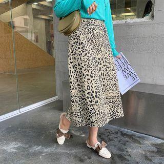 Leopard Print Print Skirt