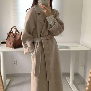 Lace-up Fleece Coat