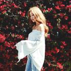 Off-shoulder Stripe Top With Scarf