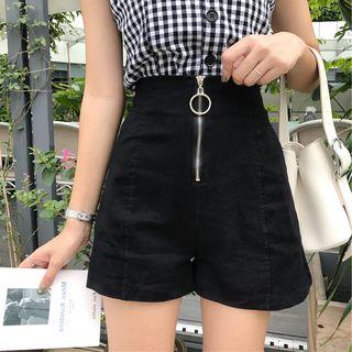 Zip Wide Leg Shorts