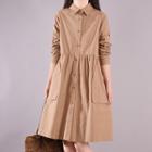 Linen A-line Shirtdress