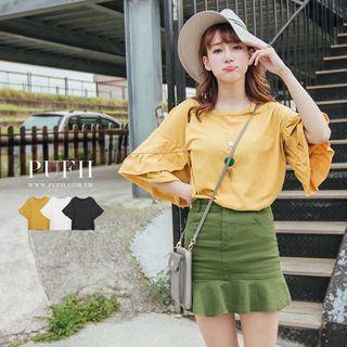 Ruffle Sleeve Top