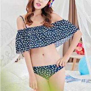 Ruffled Print Bikini