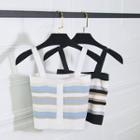 Striped Buttoned Knit Camisole