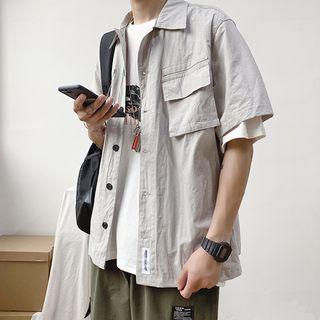 Couple Matching Short-sleeve Cargo Shirt