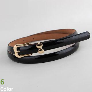 Bow Faux-leather Belt