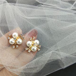 Faux Pearl Stud Earrings 1 Pair - Stud Earring