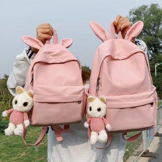 Rabbit Ear-accent Nylon  Backpack