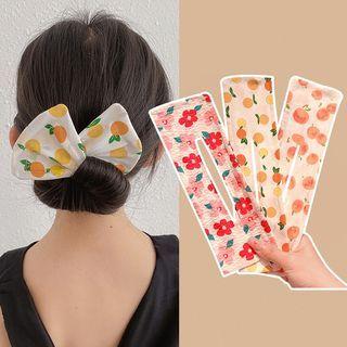 Print Wired Fabric Hair Tie