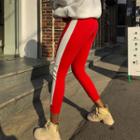 Contrast-trim Fleece-lined Pants