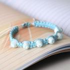 Ceramic Bead String Woven Bracelet