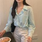 Striped Shirt Stripes - Mint Green & White - One Size